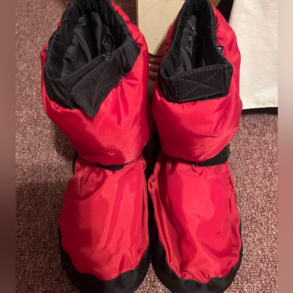 Bloch Red and Black Dance Booties
